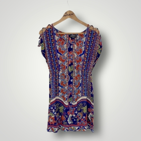 Angie Dresses & Skirts - Angie Boho Rayon Western Printed Dress, M